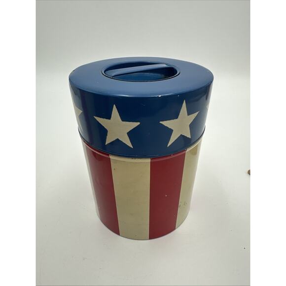 Flag Canister - Etsy Vintage Vandor Imports Made In Japan Canisters Set Of 4 American Flag Design